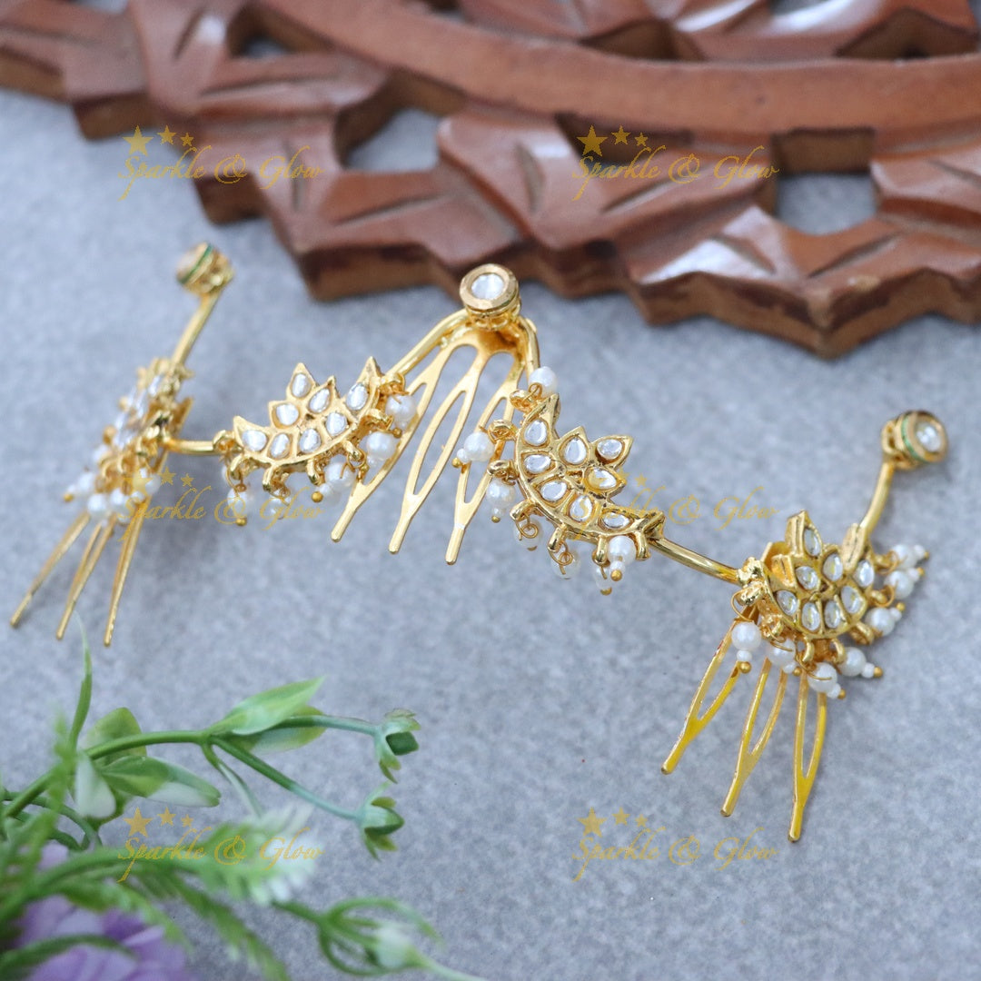 Elegant Gold Jadabilla Hair Accessory for Weddings