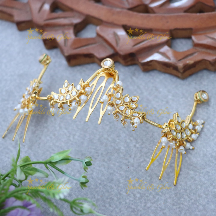 Elegant Gold Jadabilla Hair Accessory for Weddings