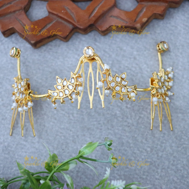 Elegant Gold Jadabilla Hair Accessory for Weddings