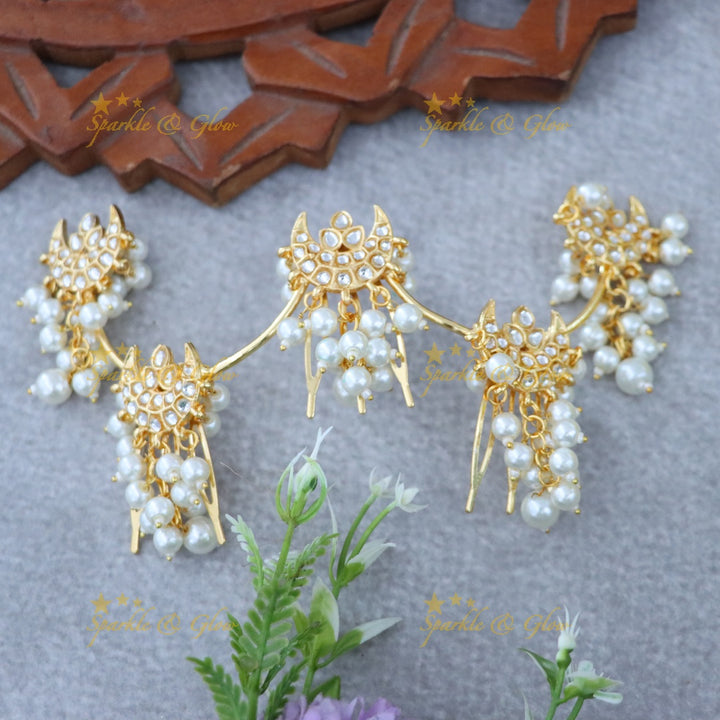 Exquisite Jadabilla Gold Hair Jewelry for Weddings