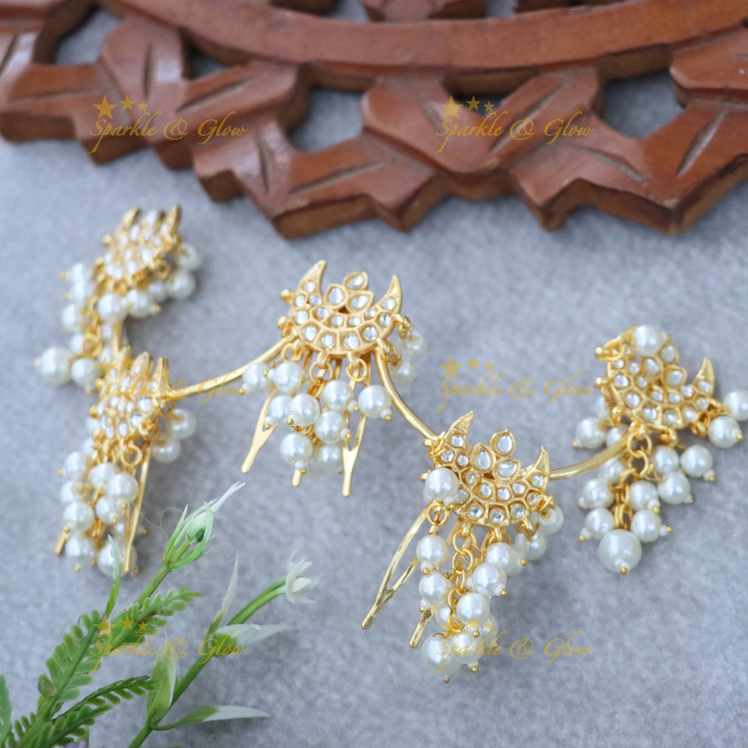 Exquisite Jadabilla Gold Hair Jewelry for Weddings