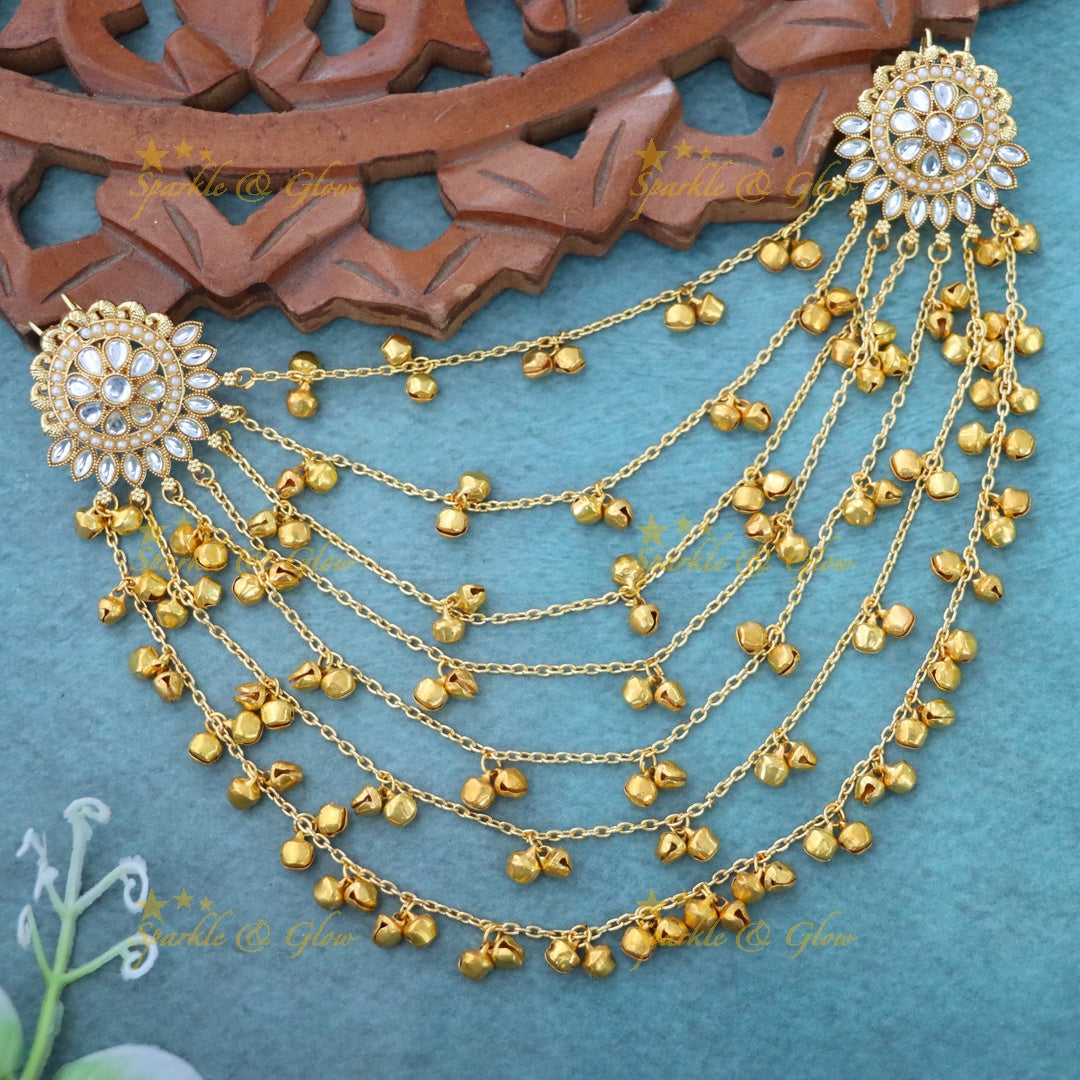 Elegant Gold Jadabilla Hair Accessory for Weddings