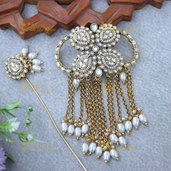 Elegant Jadabilla Gold Hair Accessory for Weddings