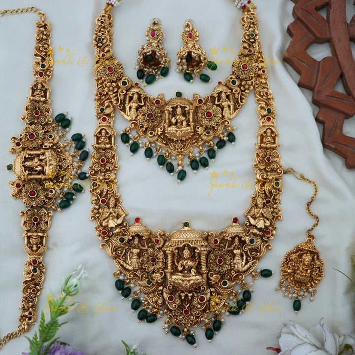 Exquisite Antique Bridal Jewellery Set - Sparkle & Glow