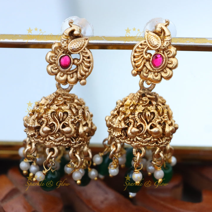 Exquisite Antique Bridal Jewellery Set - Sparkle & Glow