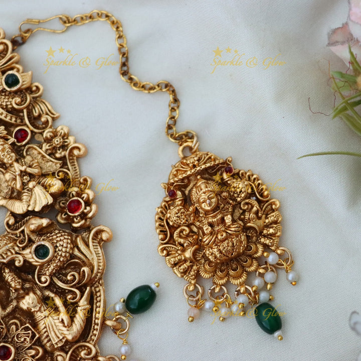 Exquisite Antique Bridal Jewellery Set - Sparkle & Glow