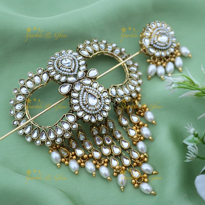 Luxurious Golden Jadabilla Hair Ornament for Weddings