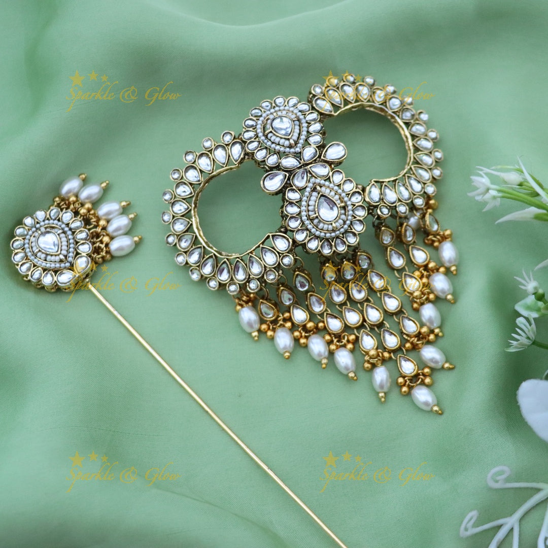 Luxurious Golden Jadabilla Hair Ornament for Weddings