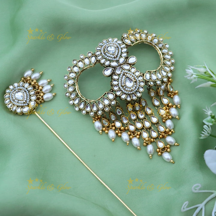 Luxurious Golden Jadabilla Hair Ornament for Weddings