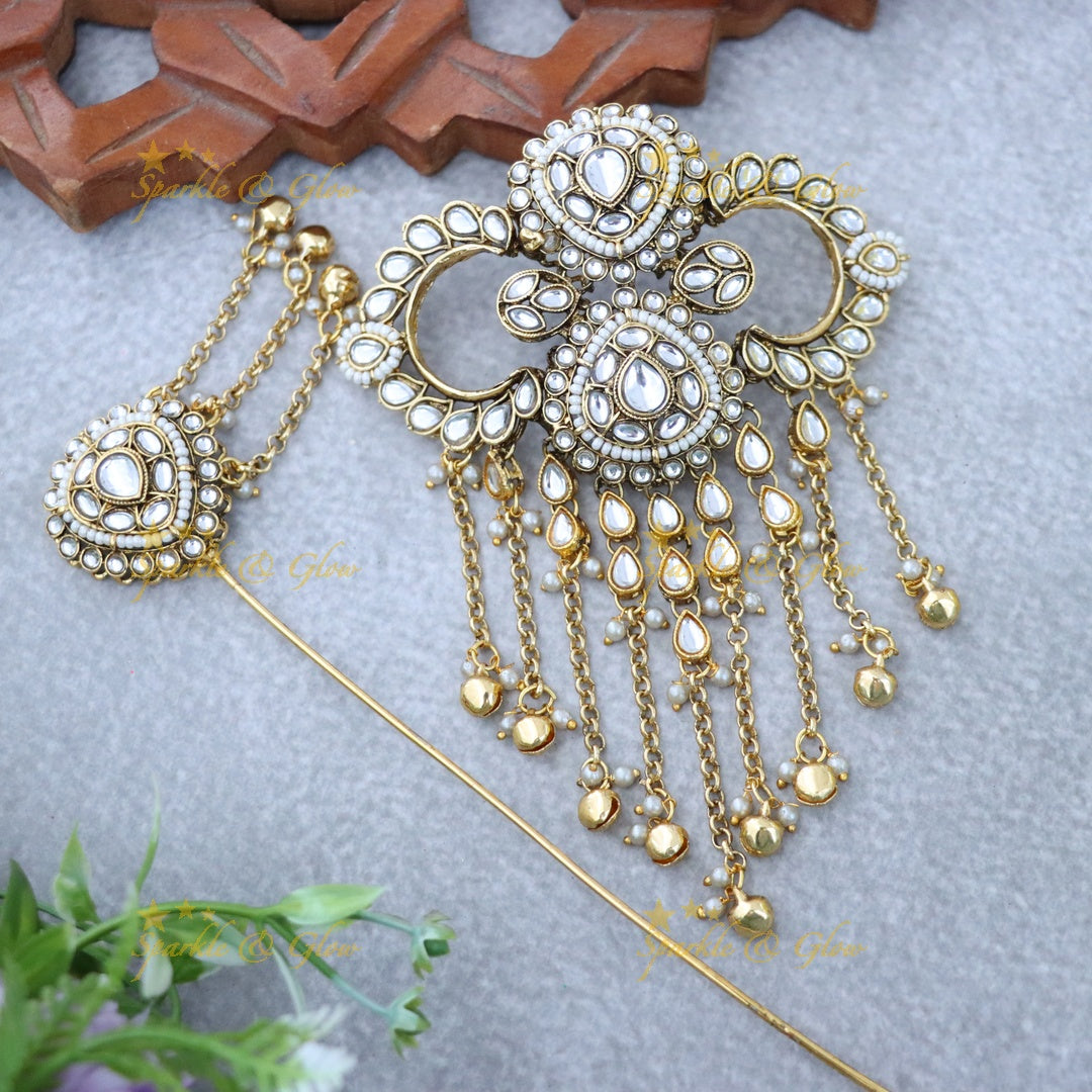 Exquisite Gold Jadabilla Hair Accessory for Festivals