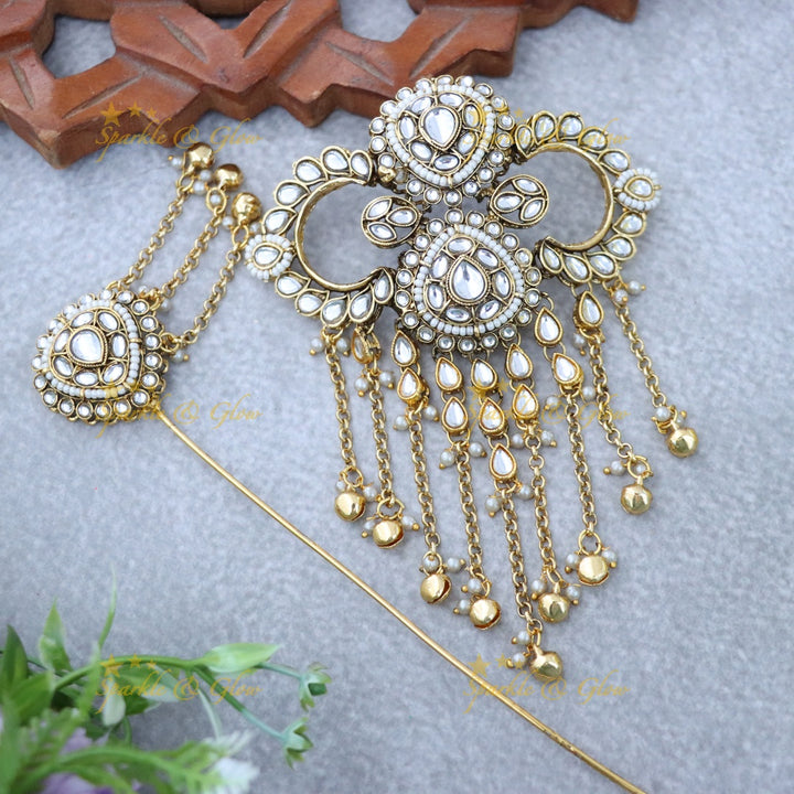 Exquisite Gold Jadabilla Hair Accessory for Festivals