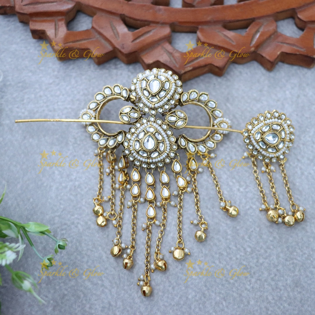 Exquisite Gold Jadabilla Hair Accessory for Festivals