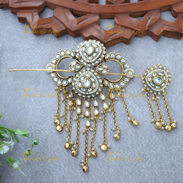 Exquisite Gold Jadabilla Hair Accessory for Festivals
