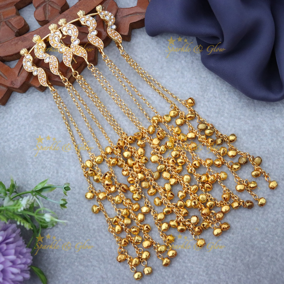 Exquisite Gold Jadabilla Hair Ornament for Special Occasions