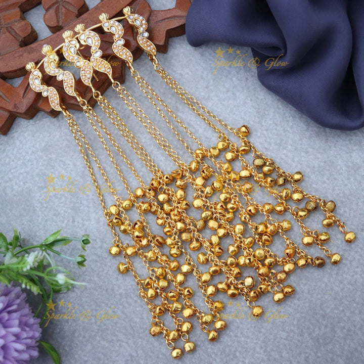 Exquisite Gold Jadabilla Hair Ornament for Special Occasions