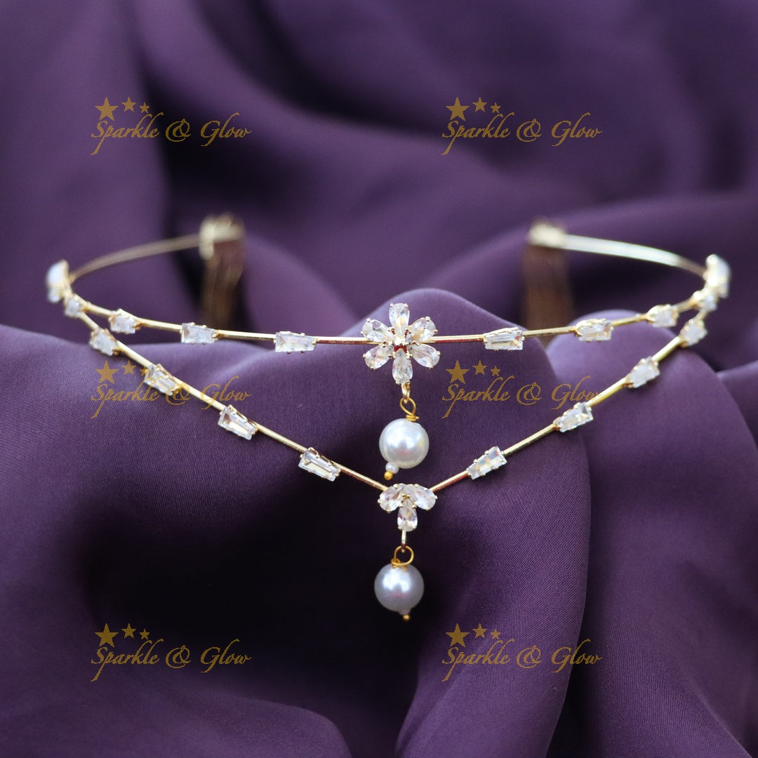 Pearl & Crystal Bridal Hairband for Weddings