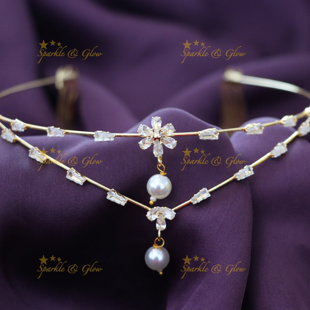 Pearl & Crystal Bridal Hairband for Weddings