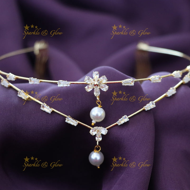 Pearl & Crystal Bridal Hairband for Weddings