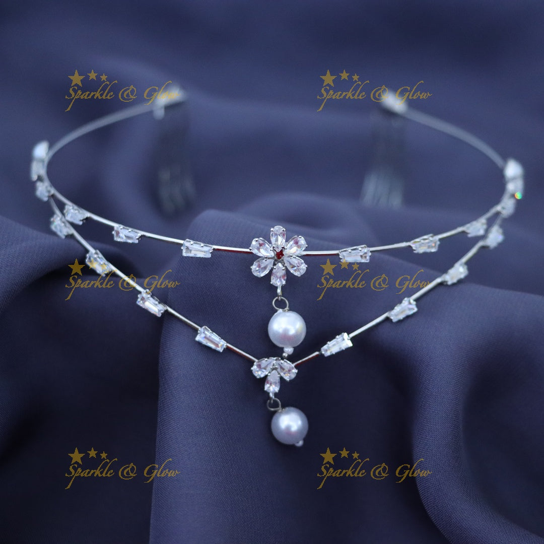 Pearl & Crystal Bridal Hairband for Weddings