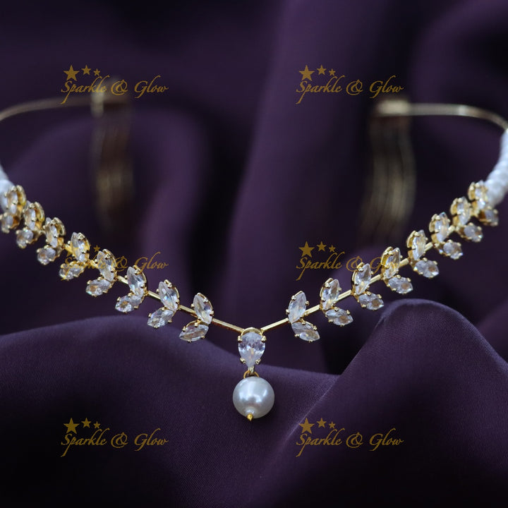 Elegant Crystal Pearl Hair Band for Wedding Style