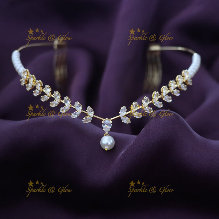 Elegant Crystal Pearl Hair Band for Wedding Style