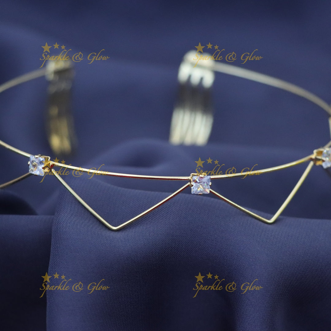Elegance Redefined: Premium Gold-Plated Hair Band