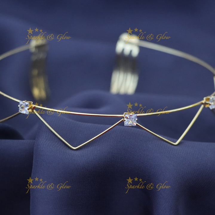 Elegance Redefined: Premium Gold-Plated Hair Band