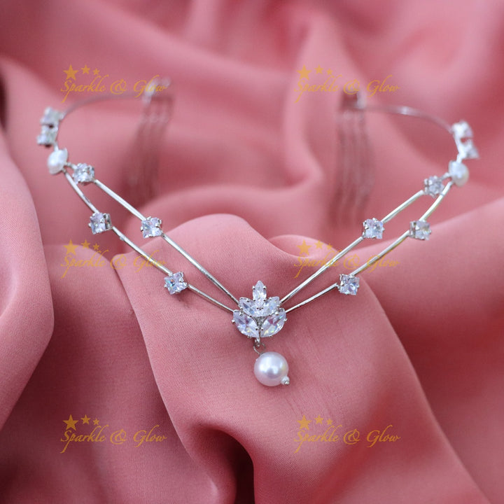 Luxurious Gold & Pearl Hair Band for Weddings