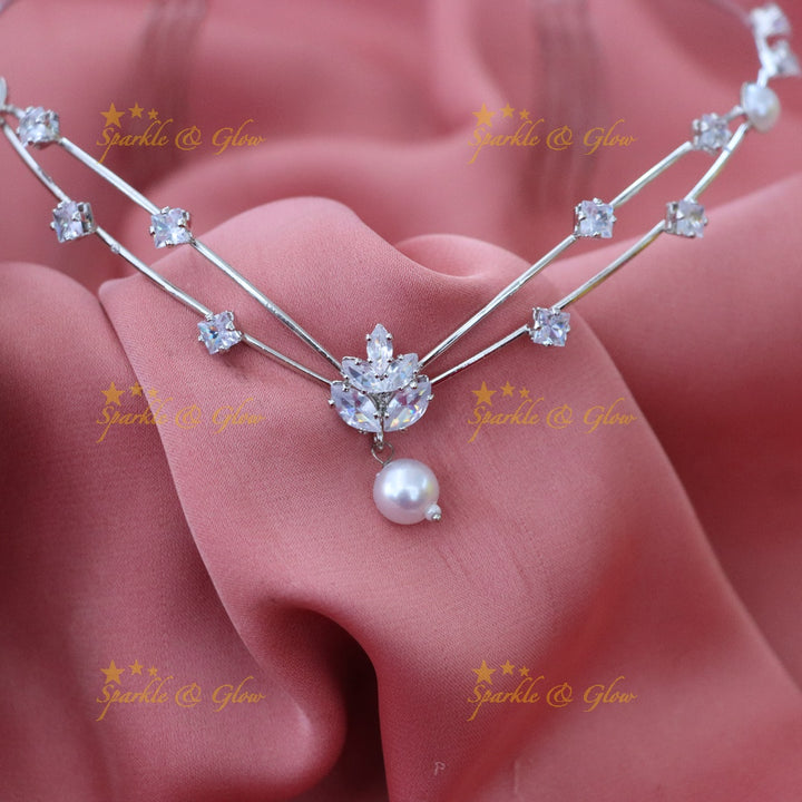 Luxurious Gold & Pearl Hair Band for Weddings