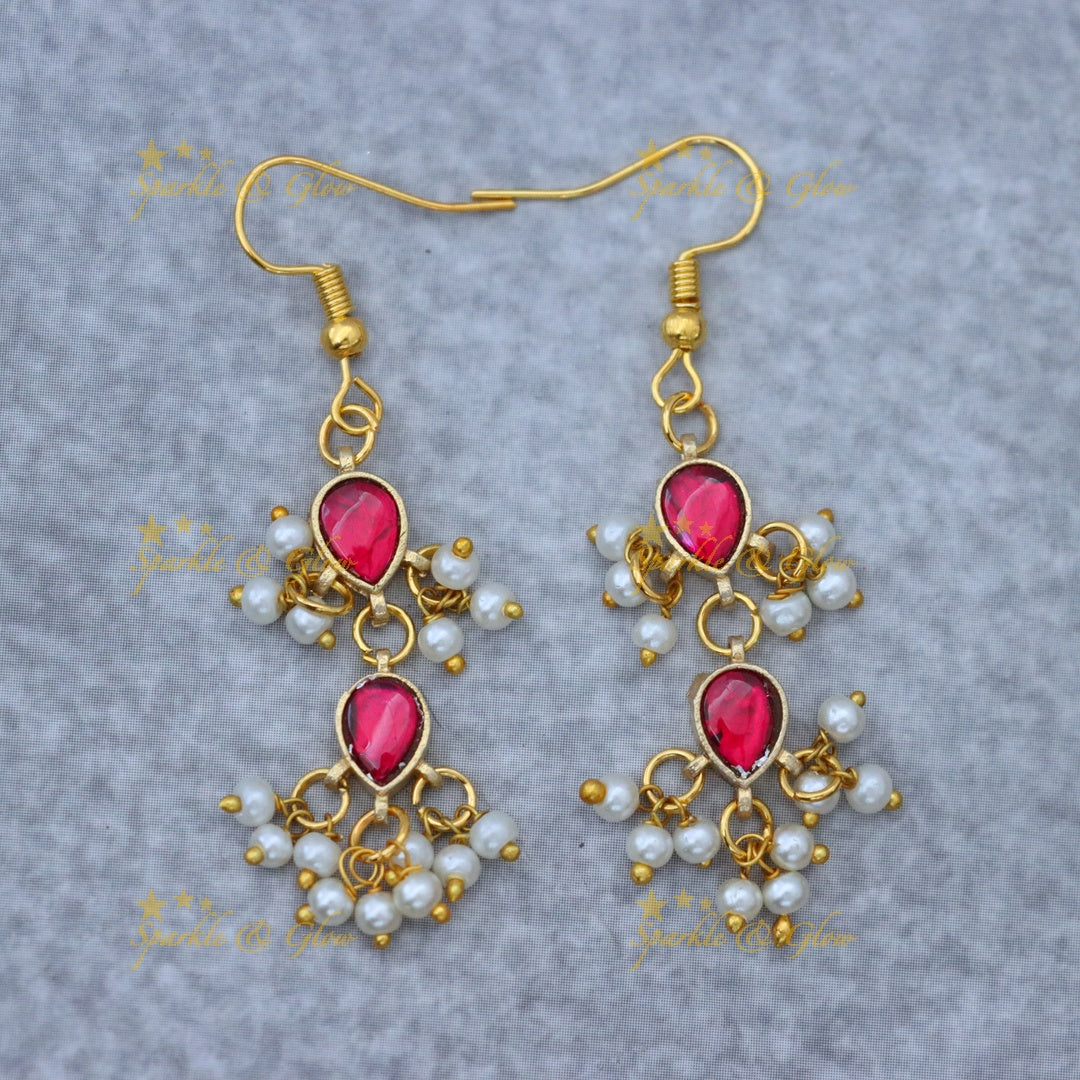 Stunning Gold & Pearl Necklace Set