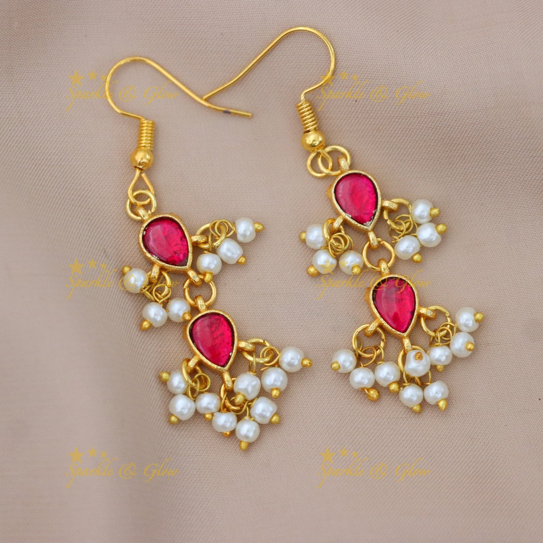 Exquisite Gold Tone Kundan Jewelry Set for Weddings
