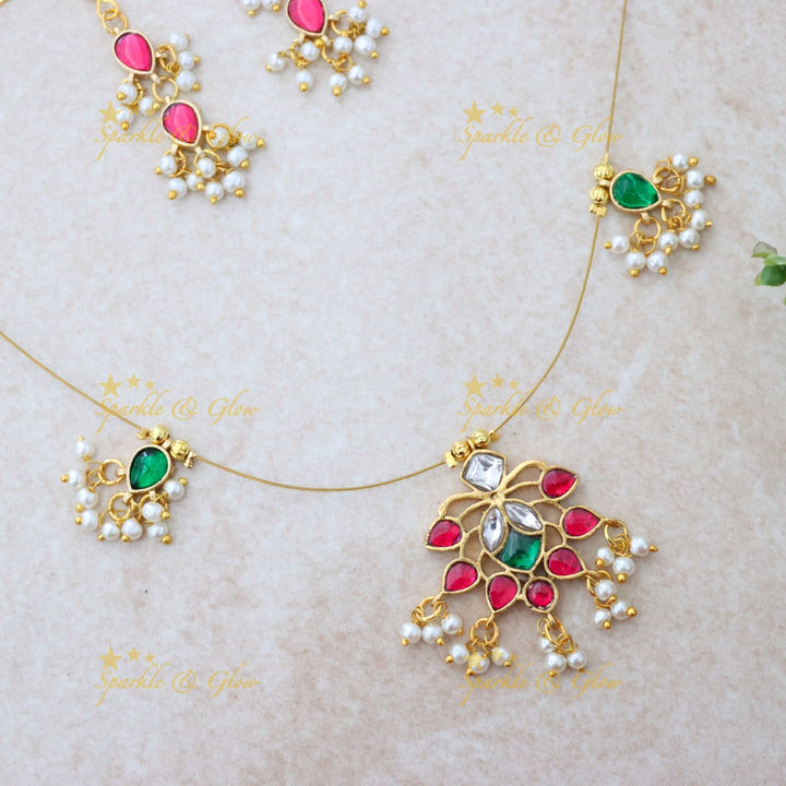 Gold-Plated Necklace Set for Weddings & Festive Celebrations