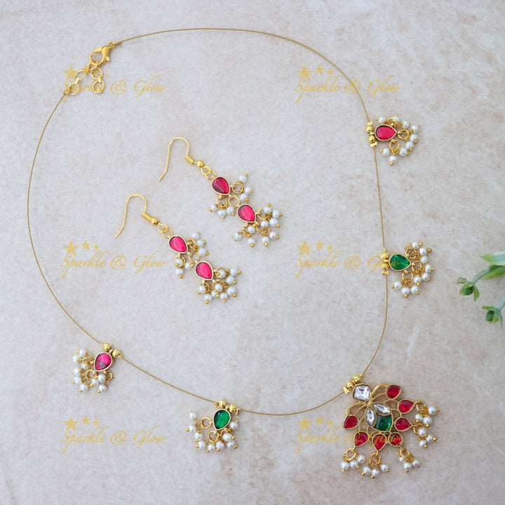 Gold-Plated Necklace Set for Weddings & Festive Celebrations