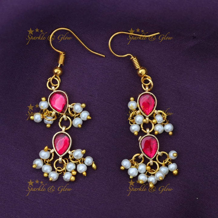 Stunning Gold Invisible Necklace & Earrings for Celebrations