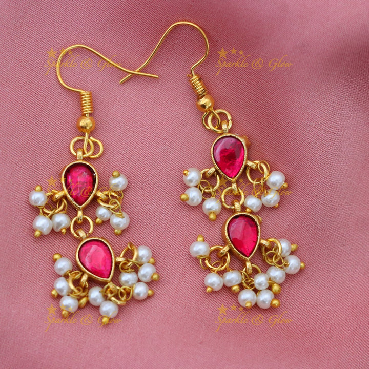 Exquisite Gold Festive Necklace & Earrings Set Online