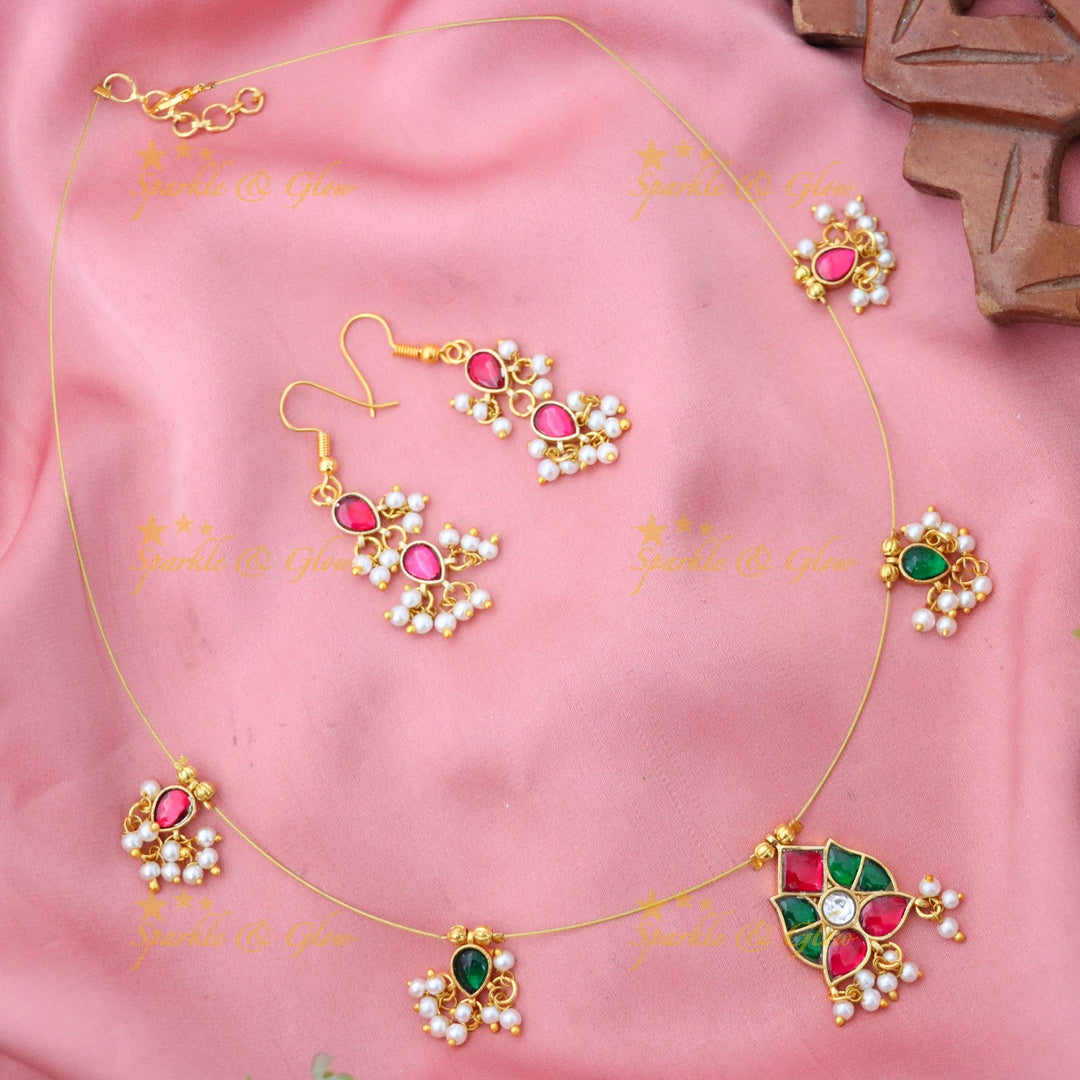 Elegant Invisible Necklace for Weddings & Festivals