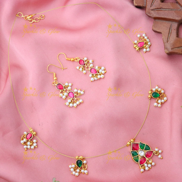 Elegant Invisible Necklace for Weddings & Festivals