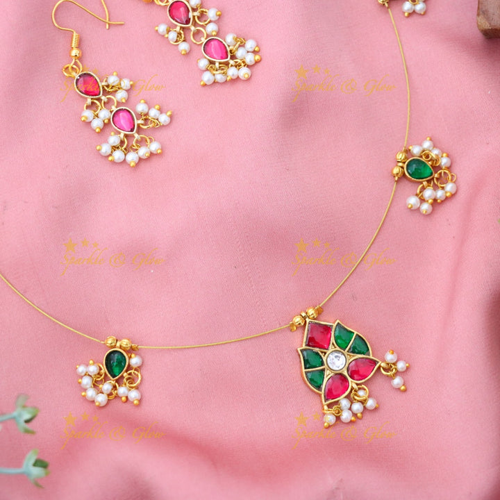 Elegant Invisible Necklace for Weddings & Festivals