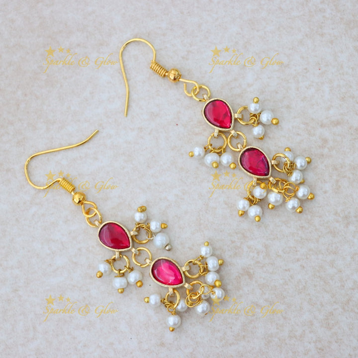 Dazzling Gold Wedding Necklace Set with Earrings