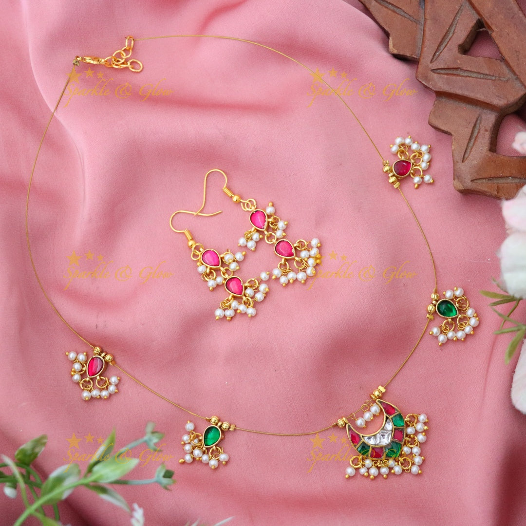 Exquisite Gold Tone Necklace Set for Elegant Weddings