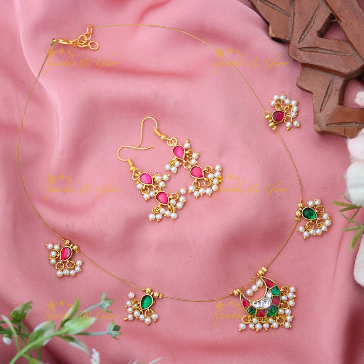 Exquisite Gold Tone Necklace Set for Elegant Weddings