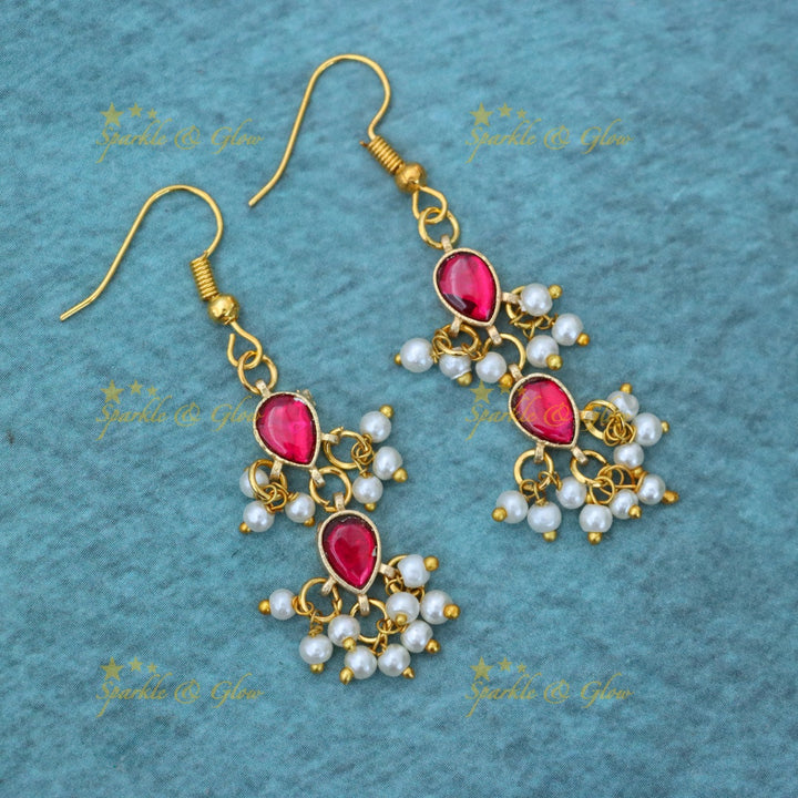 Festive Elegance: Exquisite Necklace Set with Earrings