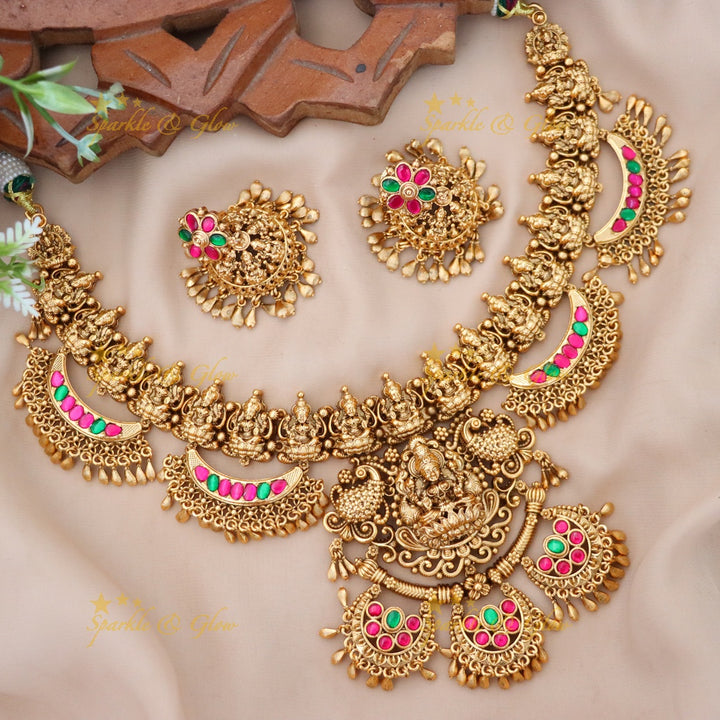 Elegant Temple Necklace for Festive & Wedding Glam