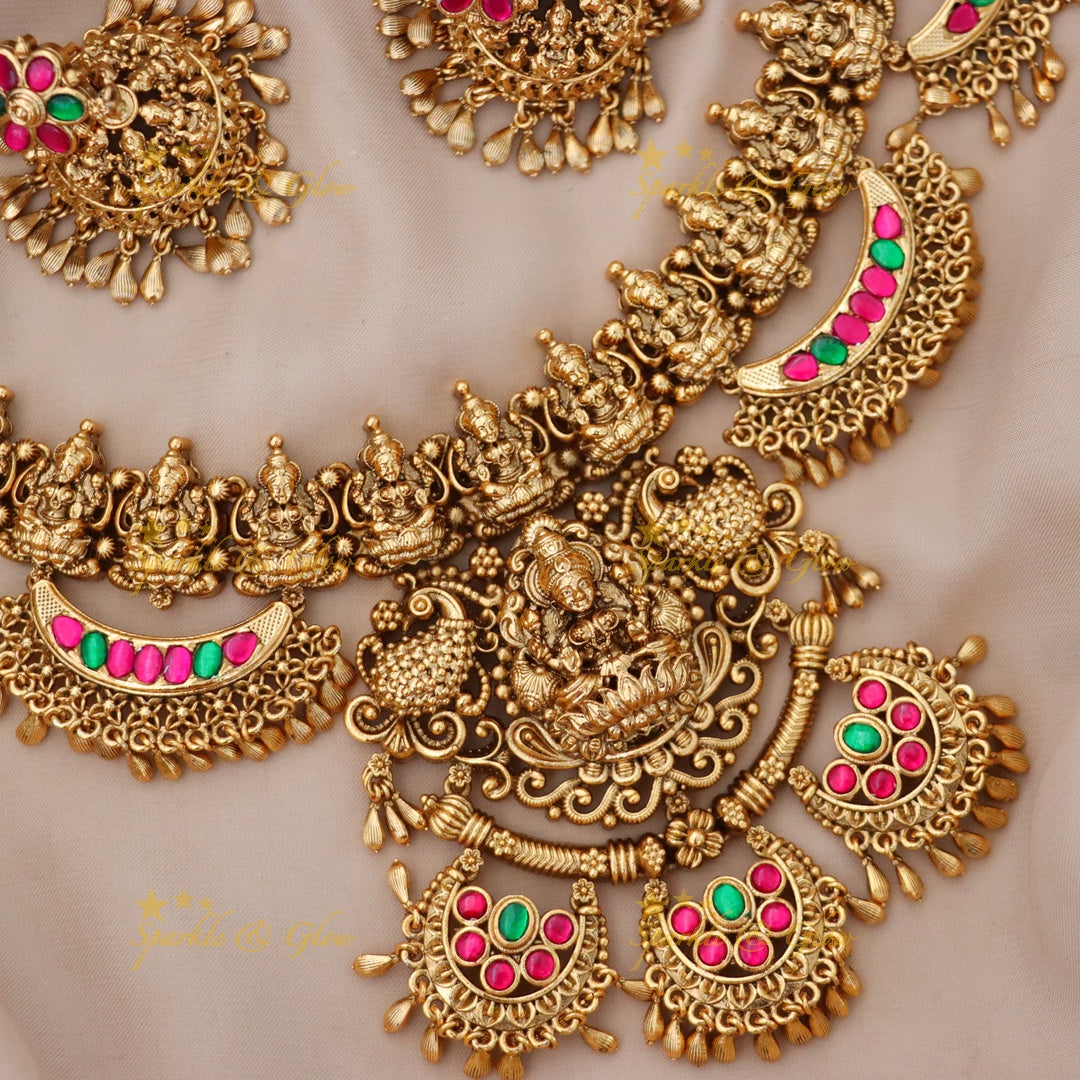 Elegant Temple Necklace for Festive & Wedding Glam