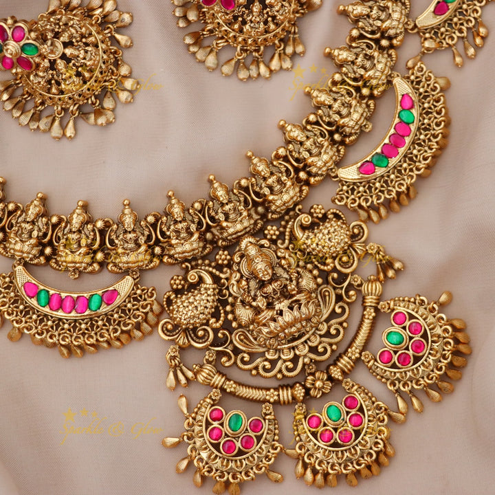 Elegant Temple Necklace for Festive & Wedding Glam