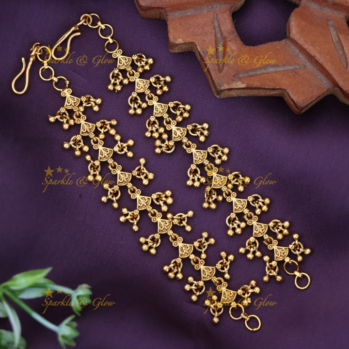 Elegant Gold Earchain for Weddings & Celebrations