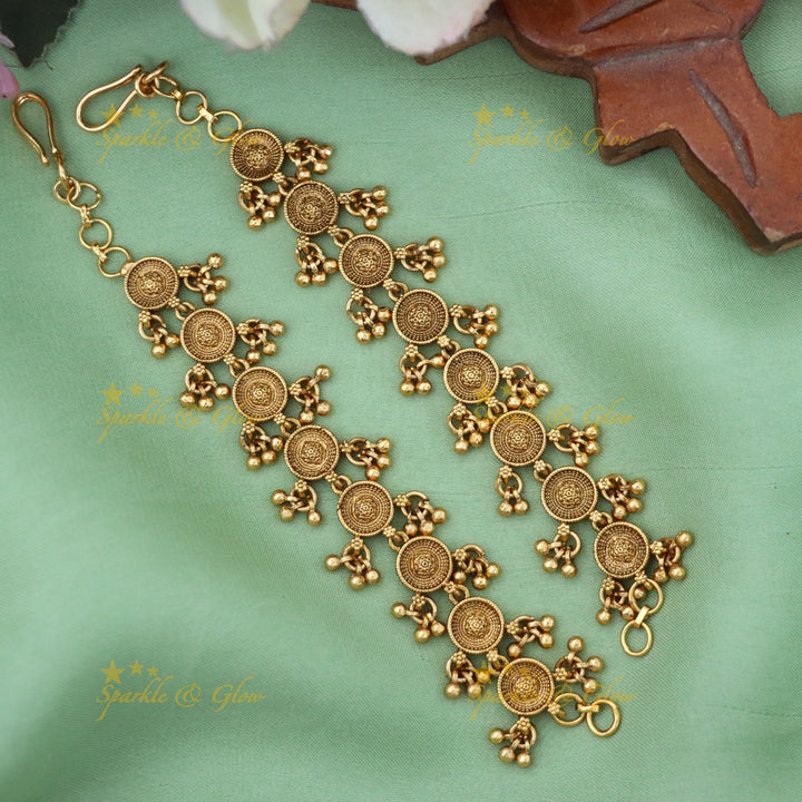 Luxurious Wedding Gold Earchain - Sparkle & Glow