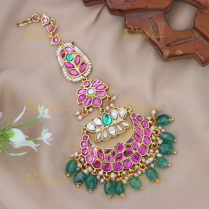Exquisite Gold-Plated Maangtikka for Festive Elegance