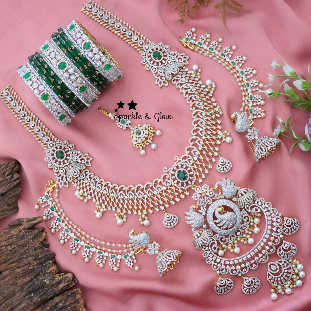 Exquisite American Diamond Semi Bridal Jewelry Collection