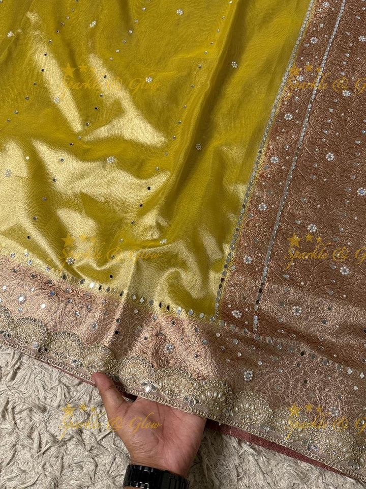 Elegant Banarasi & Tissue Organza Wedding Sarees Online